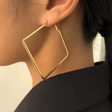 Geometric Hoop Earrings