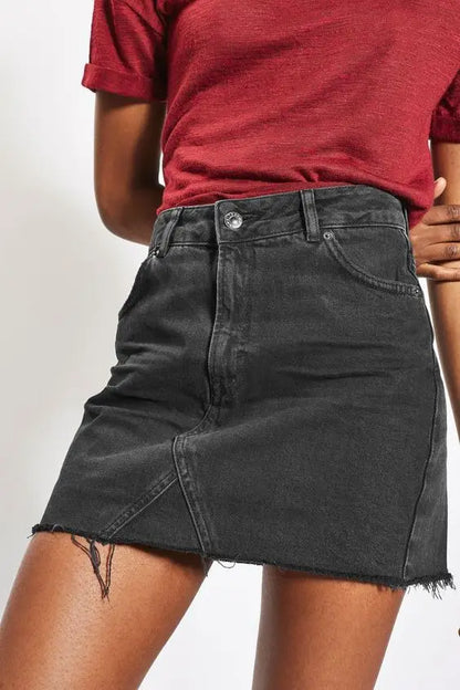 Starlit Summer Denim Mini Skirt