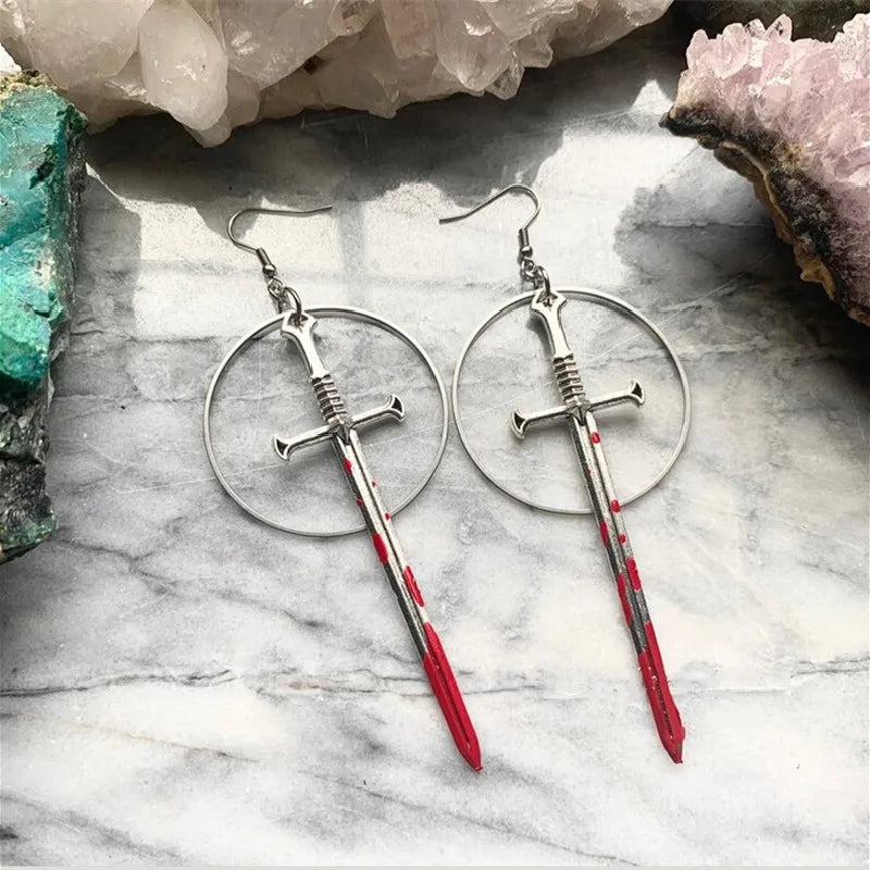 Sword Earrings