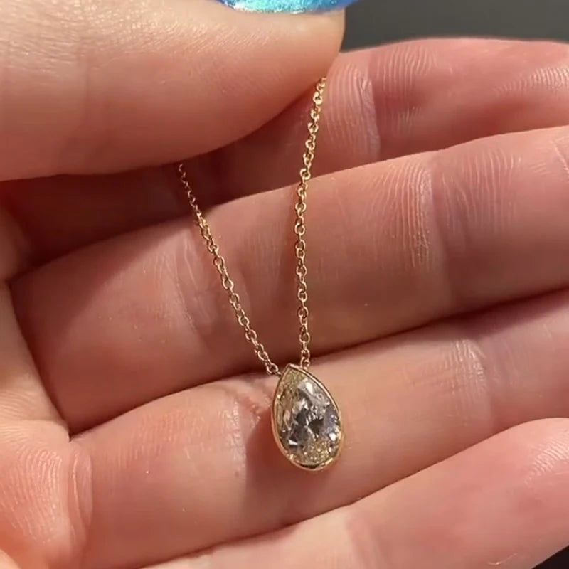 Teardrop Pendant Necklace