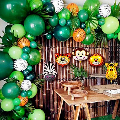 109-Piece Jungle Safari Balloon Garland Arch Kit