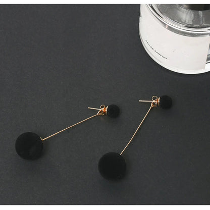 Plush Ball Earrings