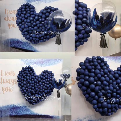 30pcs 5/10/12inch Ink Blue Latex Balloons Dark Blue Helium Air Balloon Birthday Wedding Decoration Party Balloon Supplies Globos