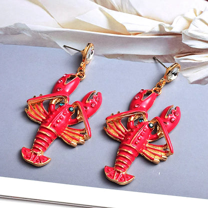 Lovely Lobster Earrings