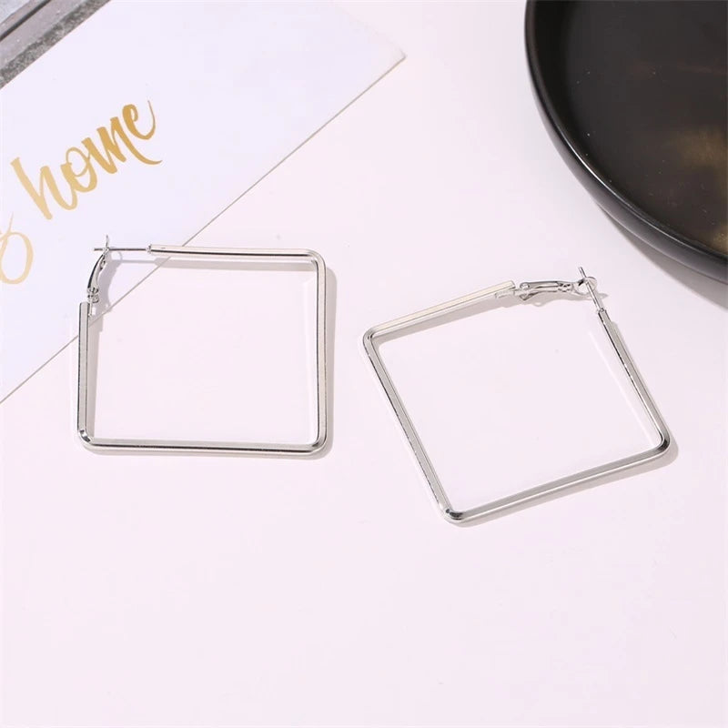 Geometric Hoop Earrings