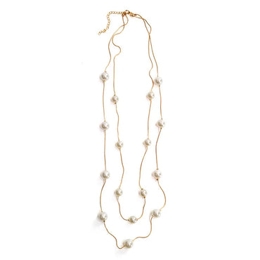 Double Layer Pearl Necklace