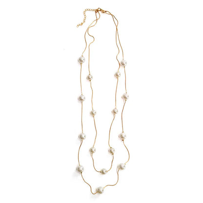 Double Layer Pearl Necklace