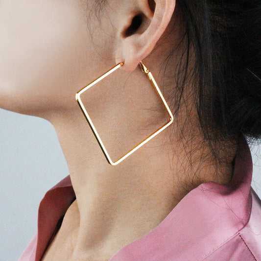 Geometric Hoop Earrings