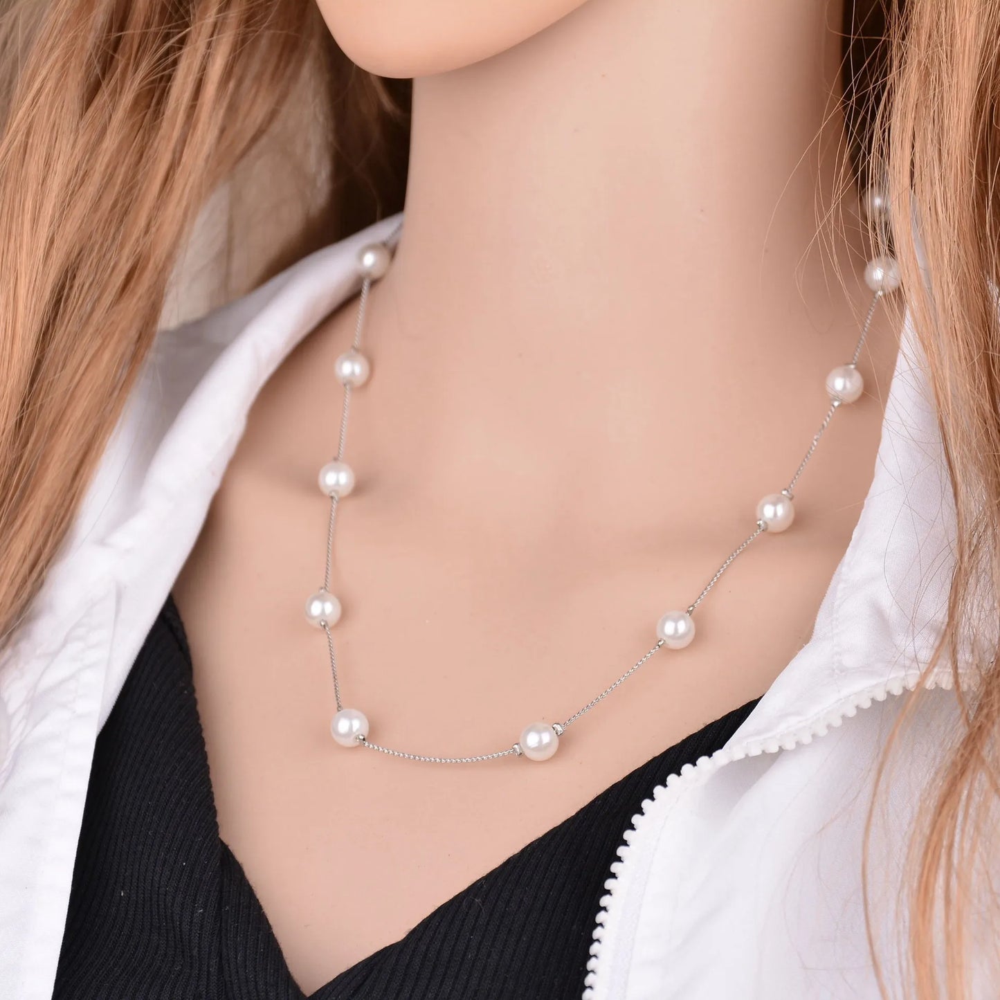 Double Layer Pearl Necklace