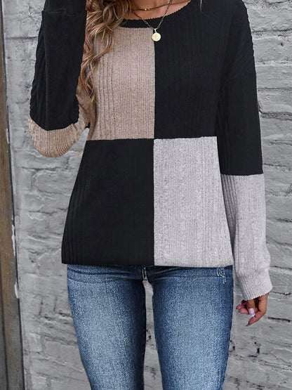 Contrast Blocks Long Sleeve