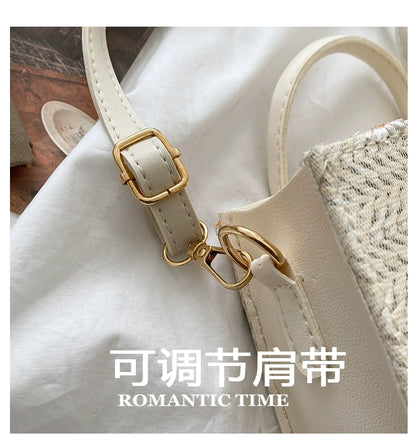 Straw-Weaved Shoulder Bag