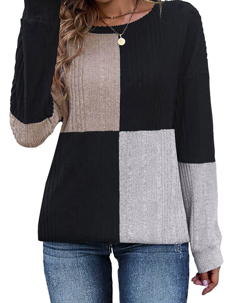 Contrast Blocks Long Sleeve