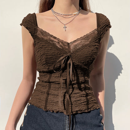 Retro Lace Fit - Coffee