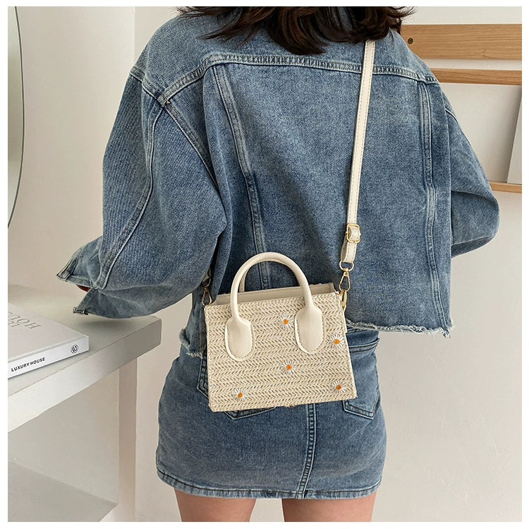 Straw-Weaved Shoulder Bag