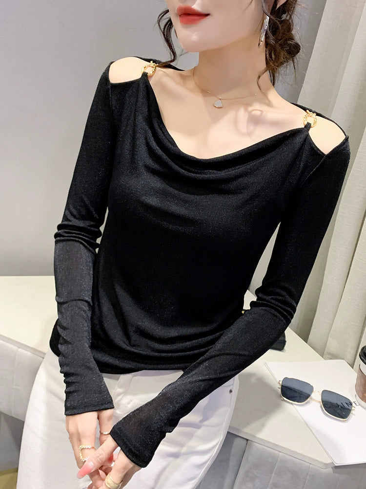 Draped Long Sleeve