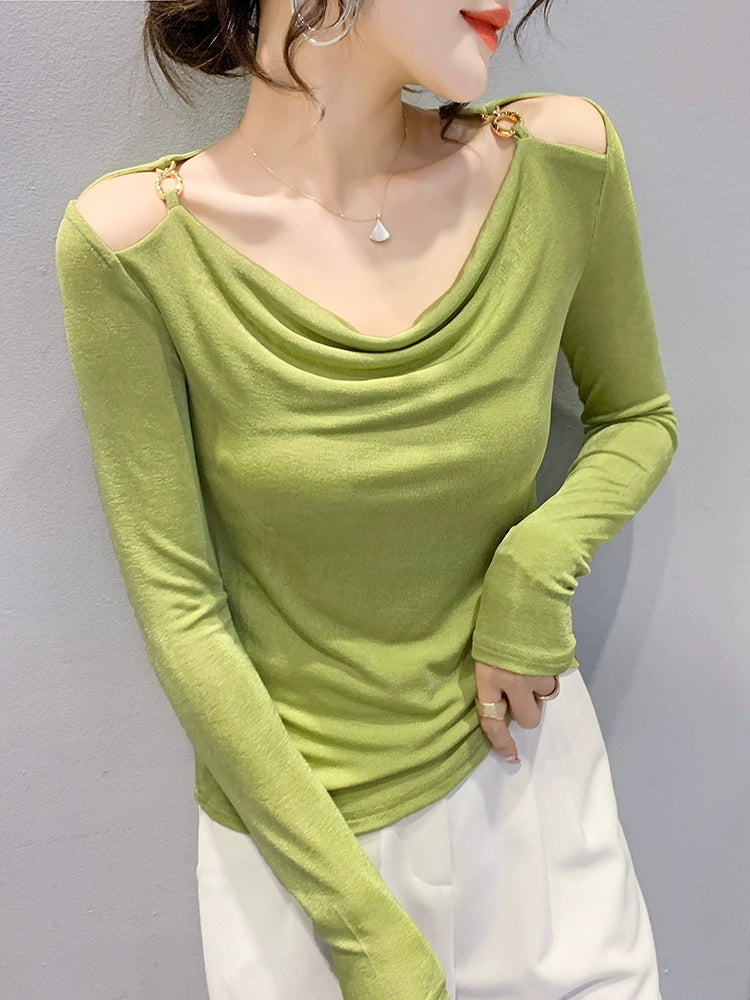 Draped Long Sleeve