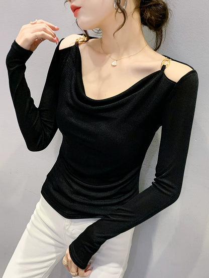 Draped Long Sleeve