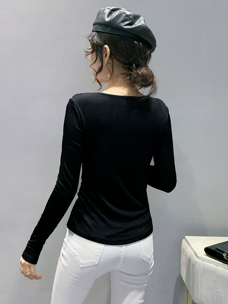 Draped Long Sleeve