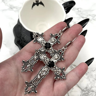 Large Cross Earrings