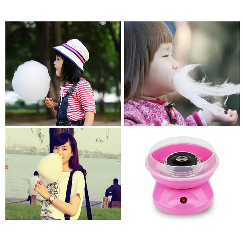 Electric DIY Sweet Cotton Candy Maker Portable Cotton Sugar Fairy Floss Marshmallow Machine for Children's Day Girl Boy Gift