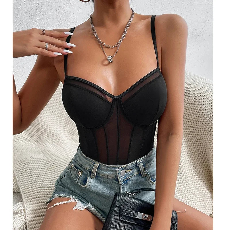 V-Neck Body Shaper Corset Top