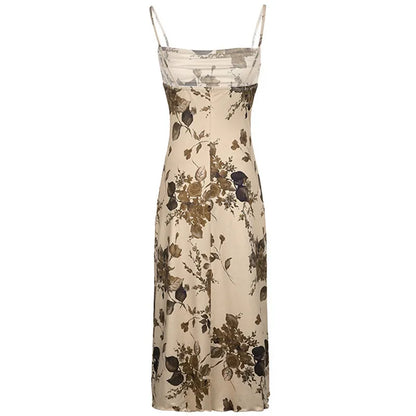 Natural Beauty - Long Floral Bodycon Dress