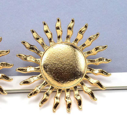 Sun Shaped Statement Earrings