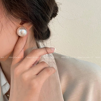 Giant Pearl - Personality Earrings