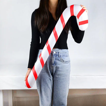 Inflatable Candy Cane Lolipop Balloon Christmas Decoration For Home Outdoor Xmas Ornament Navidad 2023 New Year Kids Gift