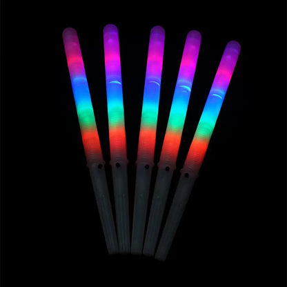 5/10PCS Colorful LED Glow Sticks Cotton Candy Cones Glowing Marshmallows Sticks Reusable LED Light Tubes Sticks Home Party Props