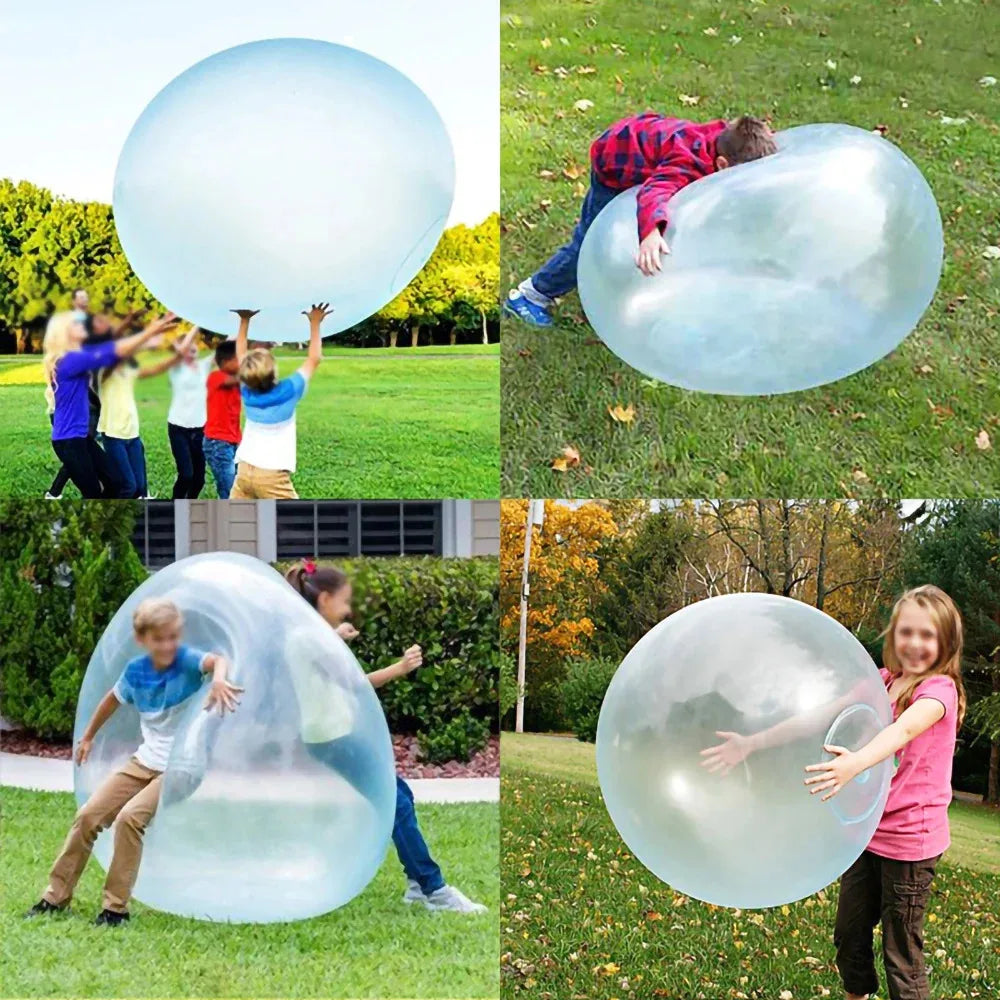 Kids Blow Up Balloon Toy Children Outdoor Inflatable Ball Decompress Ball Fun Party Game Summer Gift Inflatable Elastic Ball