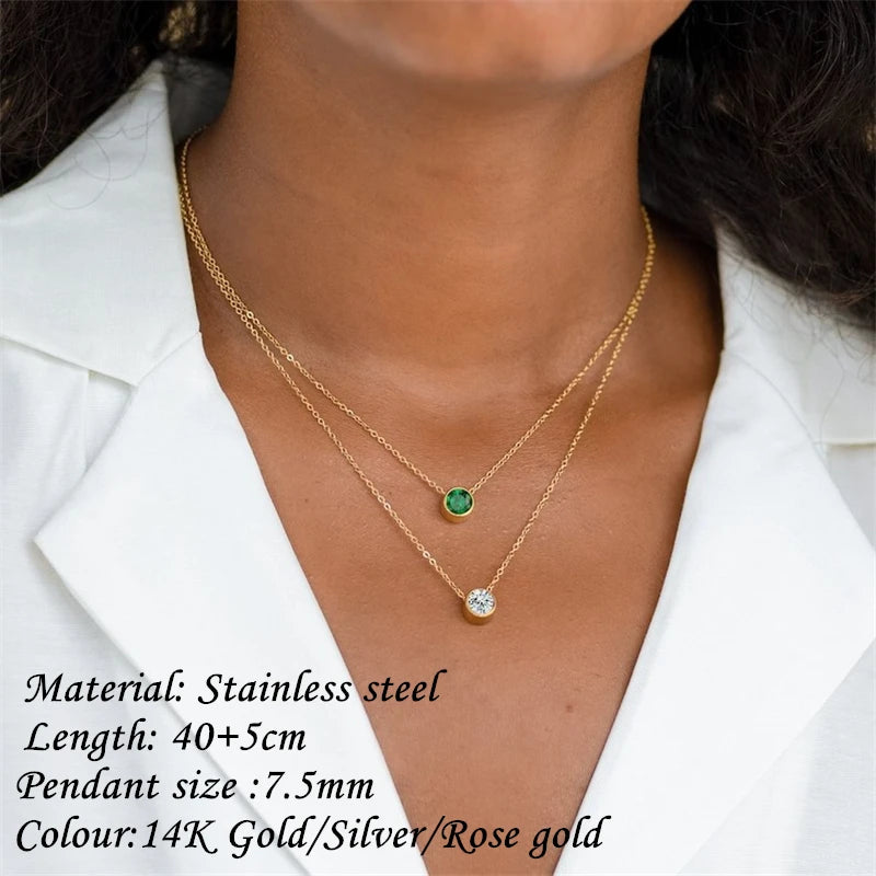 Classic Birthstone Necklace