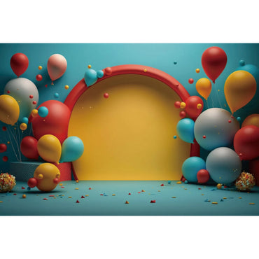 Candy Color Balloon Photography Backdrops  Arch Wall Scene Personalized Children's Photobooth Photo Backgrounds Props