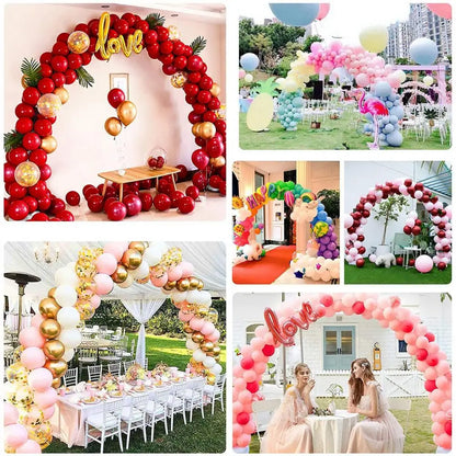 Collapsible Rod for Balloon Arch Versatile Balloon Arch Kits for Party Decorations Easy Assembly Reusable Stands for Graduation