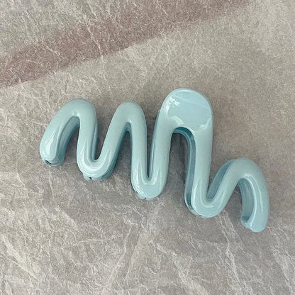 Jelly Wave Claw Clip