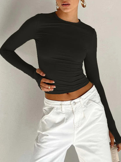 Stretchy Slim Fit Crop Top