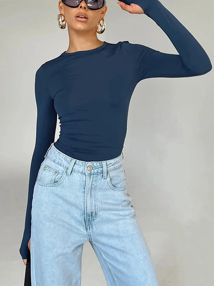 Stretchy Slim Fit Crop Top