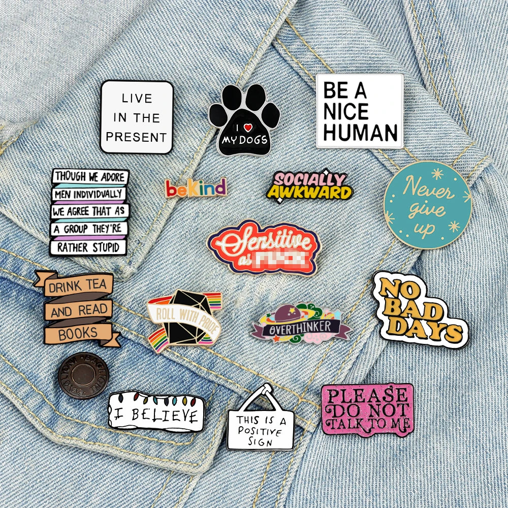 25 Quote Enamel Pins