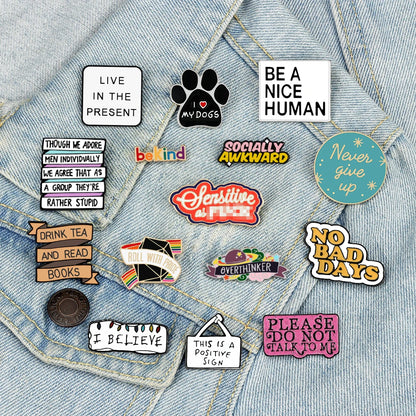 25 Quote Enamel Pins