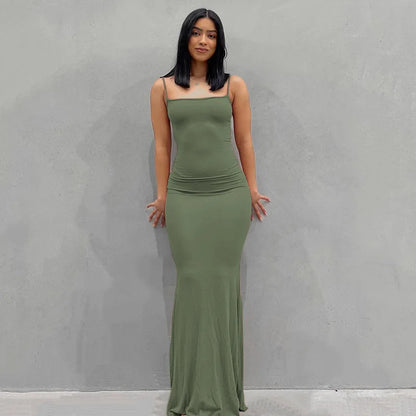 Women's Sexy Spaghetti Strap Maxi Dress