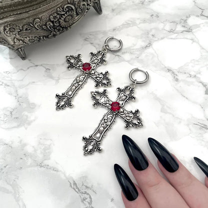 Large Cross Earrings