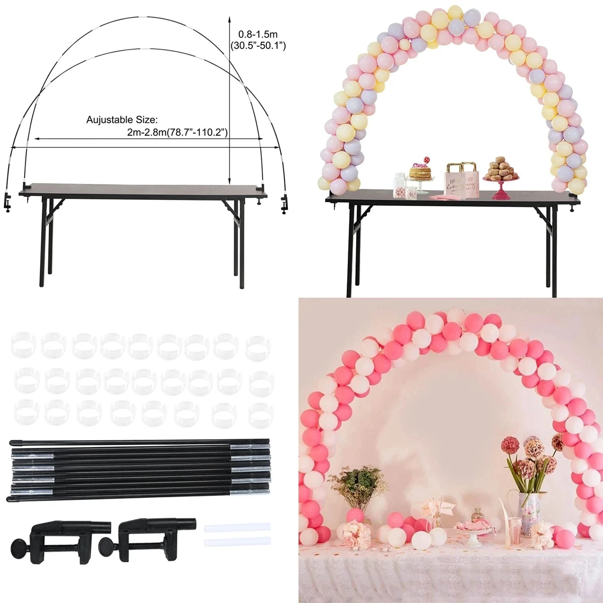 Balloon Arch Kits Frame Birthday Party Decoration Kids Wedding Birthday Bow of Balloon Stand Support Baby Shower  Supplies