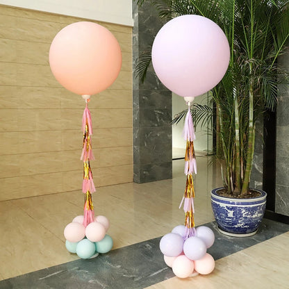 Balloon Stand Holder with Pole Balloon Column Stand Set for Circle Balloon Arch Frame Wedding Party Supply DIY Photo Background