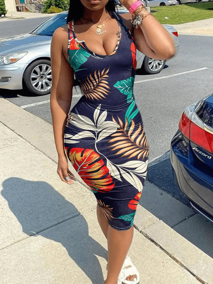 Vacation Print Bodycon