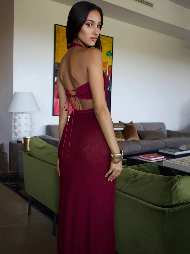 Backless Maxi Dress