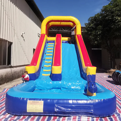 Commercial Grade Double Lane Waterslide