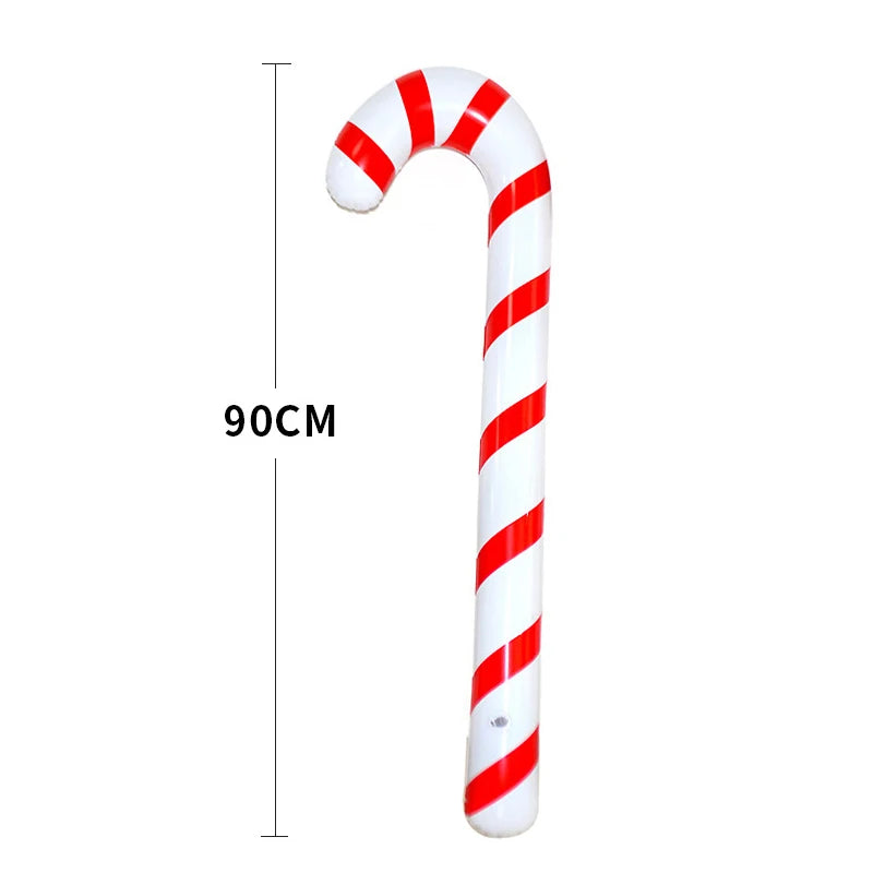 Inflatable Candy Cane Lolipop Balloon Christmas Decoration For Home Outdoor Xmas Ornament Navidad 2023 New Year Kids Gift