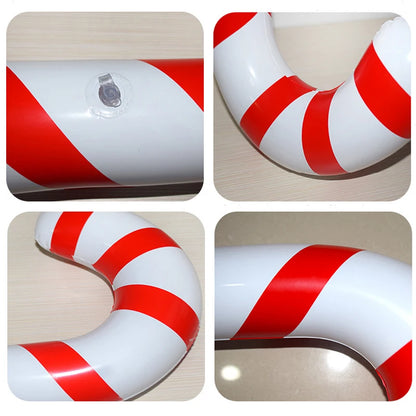 Inflatable Candy Cane Lolipop Balloon Christmas Decoration For Home Outdoor Xmas Ornament Navidad 2023 New Year Kids Gift