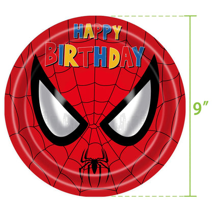 Disney Spiderman Birthday Party Decor Plates Napkins Paper Cups Spiderman Tablecloth Banner Superhero Birthday Party Supplies