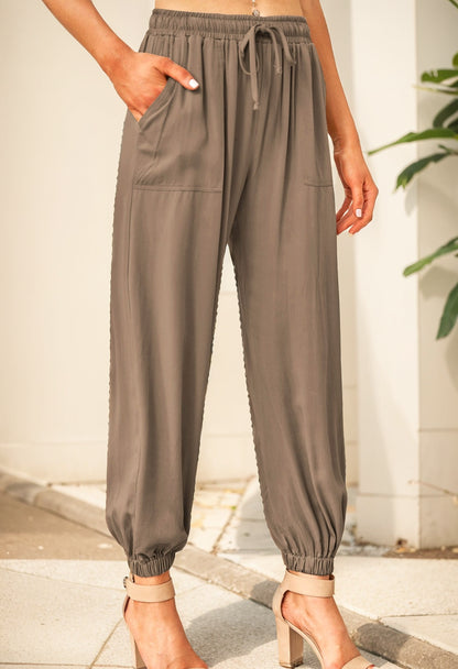 Loose & Slimming Ankle-Length Pants